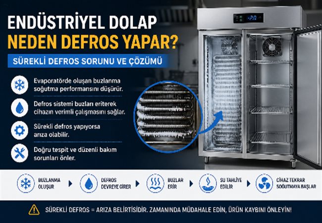 Endüstriyel Dolap Neden Defros Yapar? Defros Sorunu