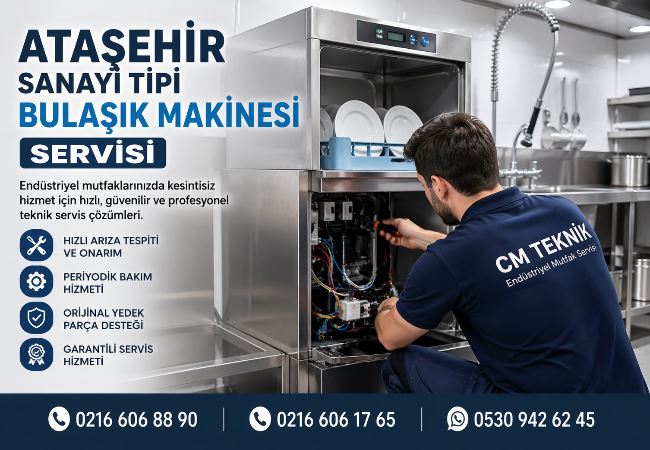 Ataşehir Sanayi Tipi Bulaşık Makinesi Servisi -0216 606 88 90